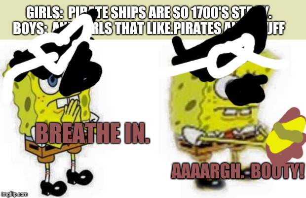 Inhale Boi Spongebob Meme