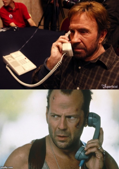 Image tagged in bruce willis on the phone die hard Imgflip
