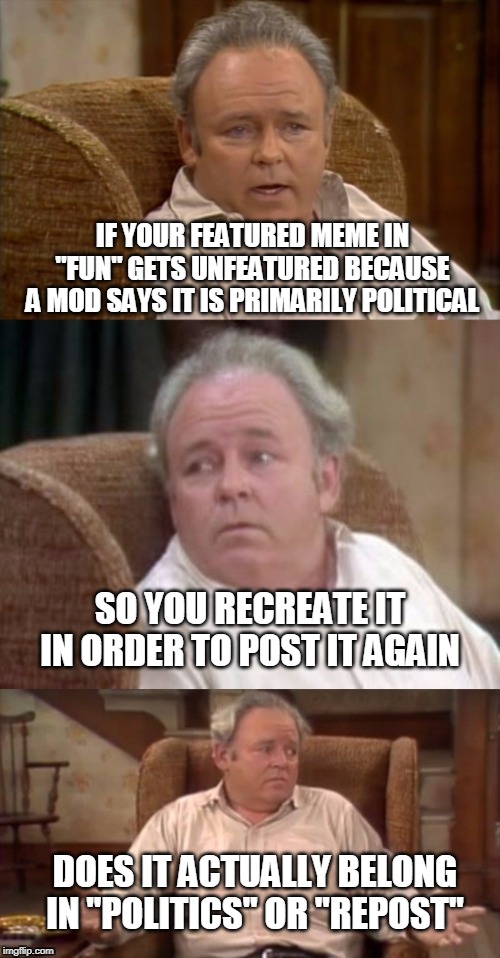 Bad Pun Archie Bunker Imgflip