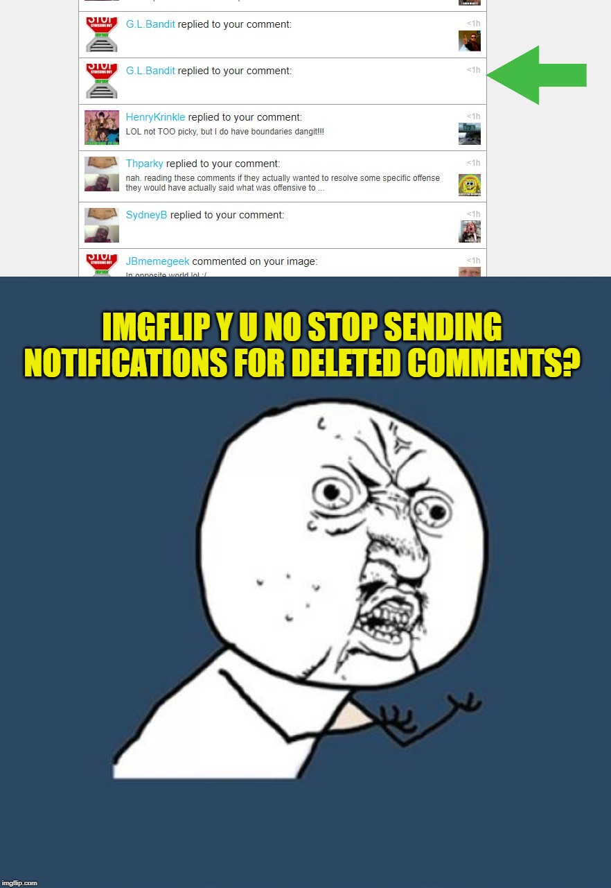 When people delete a comment, maybe we don't need to know they ever