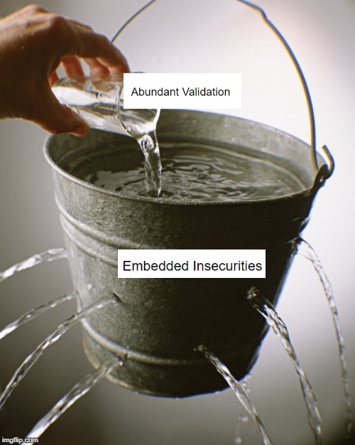 Can't Fill The Cup If You Don't Plug The Holes First. Imgflip