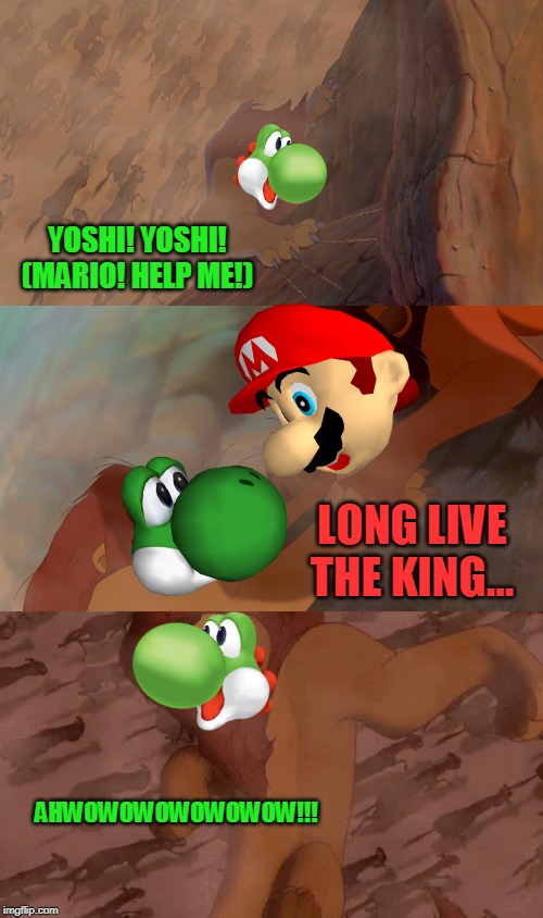 Mario kills Yoshi in a Nutshell Imgflip