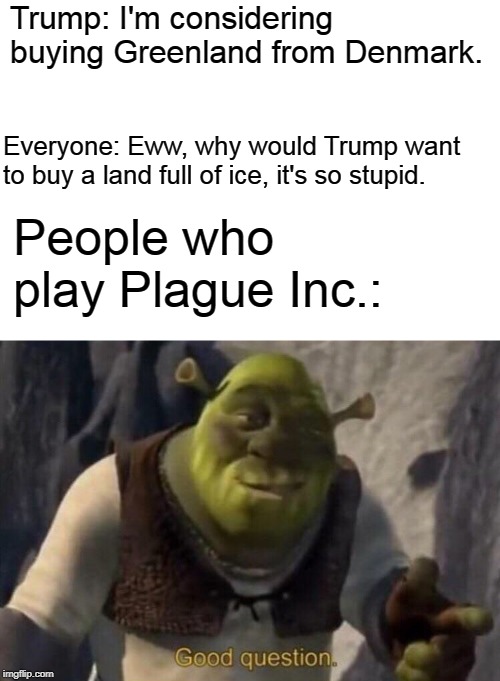 Shrek good question Imgflip