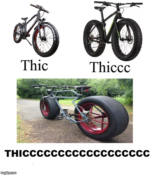 bike with thicc tires Imgflip
