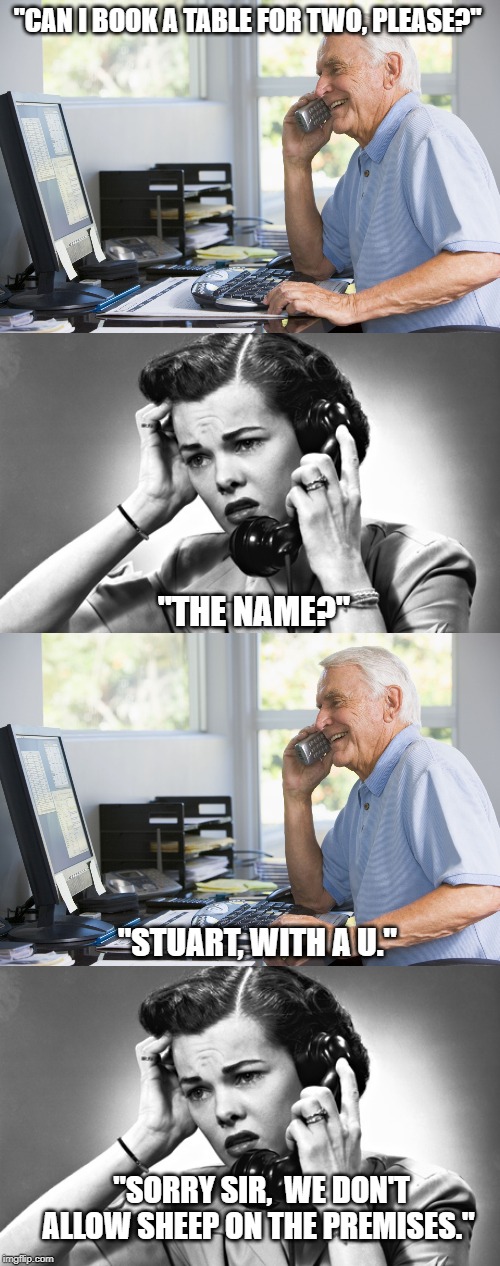 Image tagged in woman on phone,old man on phone Imgflip