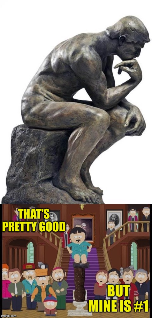 Image tagged in thinking man statue Imgflip