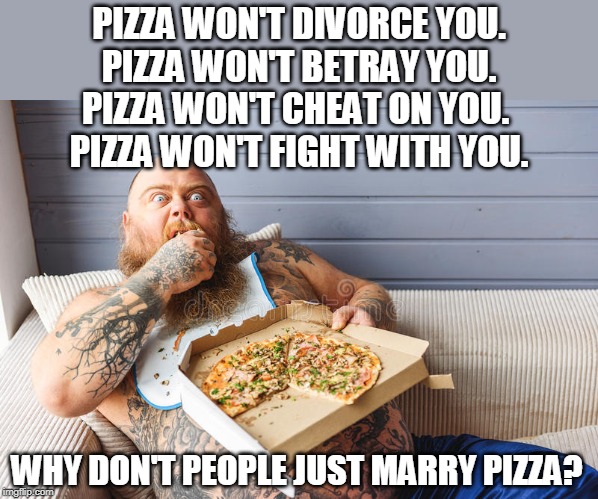 Image tagged in guy eating pizza Imgflip