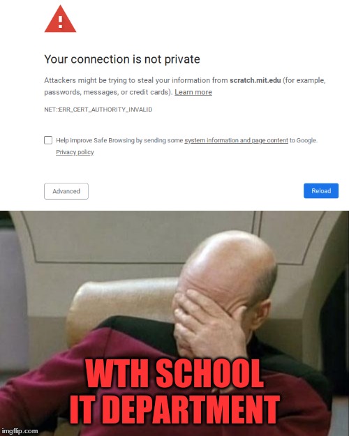 my school decided to block websites that are fine Imgflip