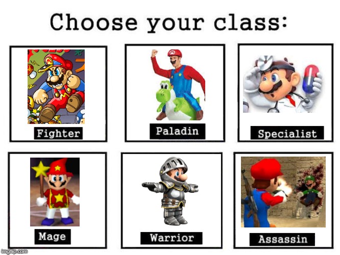 Choose Your Class Meme Maker Meme Walls