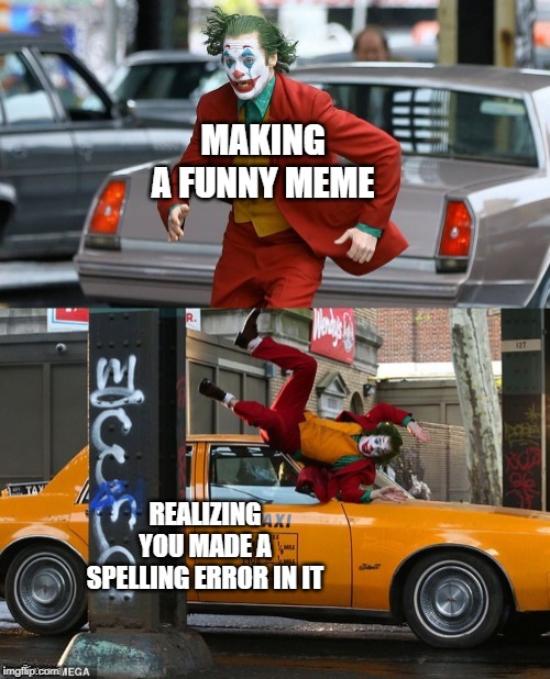 Joker getting hit by taxi Memes Imgflip