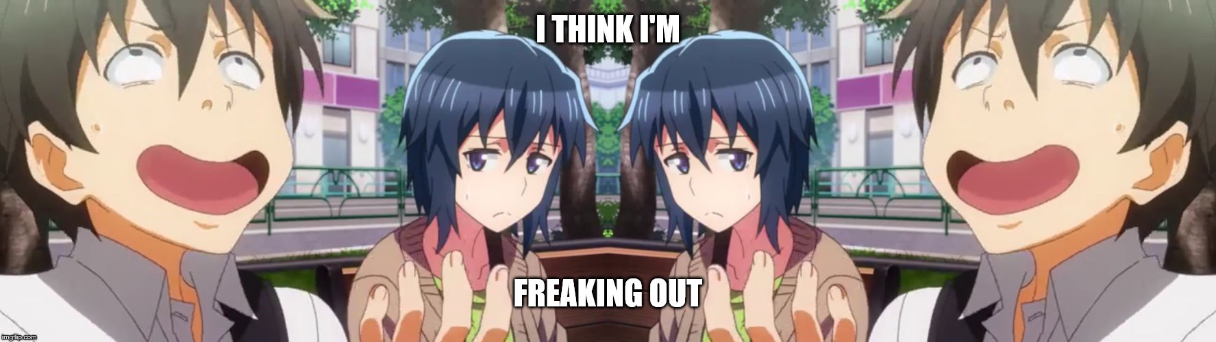 freaking out anime Imgflip