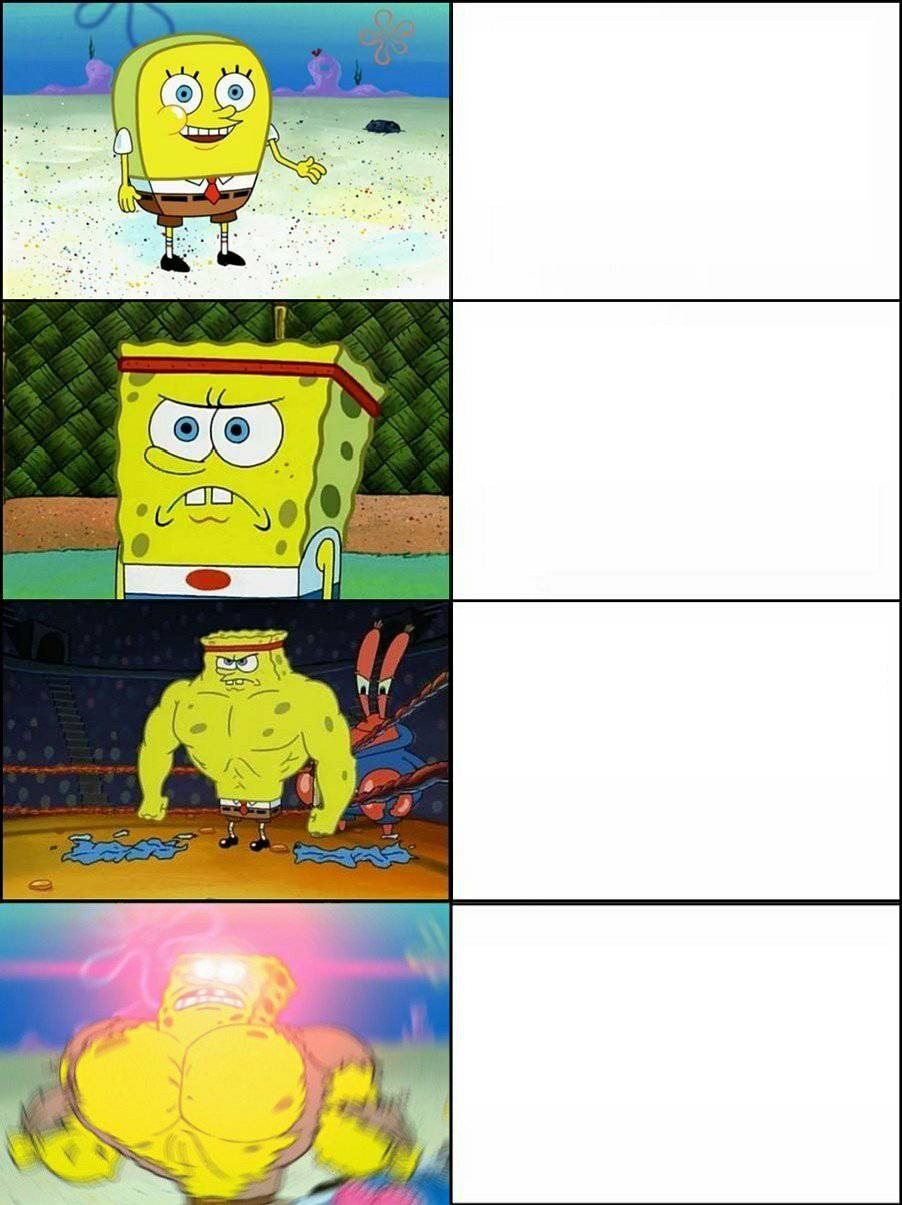 Spongebob evolution Blank Template Imgflip