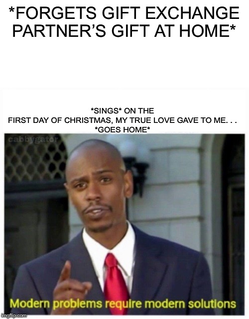 *returns to the party with wrapped gift under arm* Imgflip