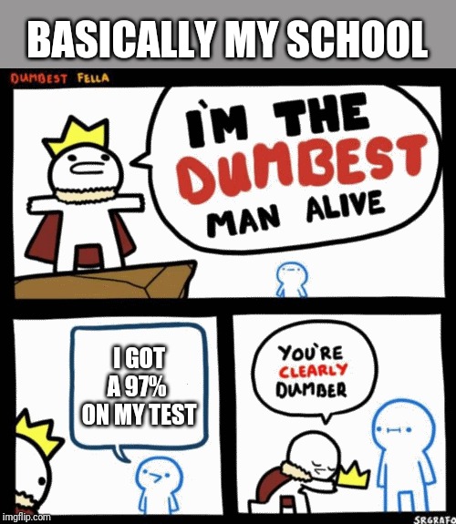 I'm the dumbest man alive Imgflip