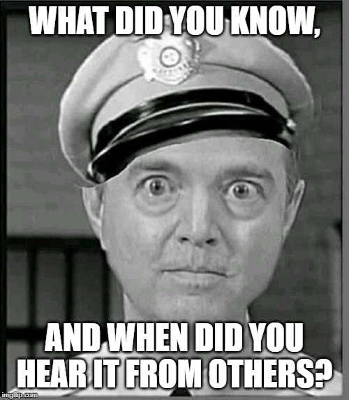 Adam Schiff as Barney Fife Imgflip