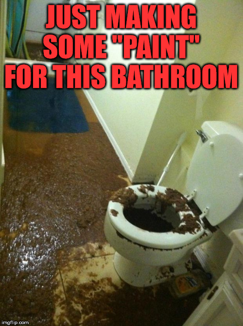 It looks like a crappy paint job. Imgflip