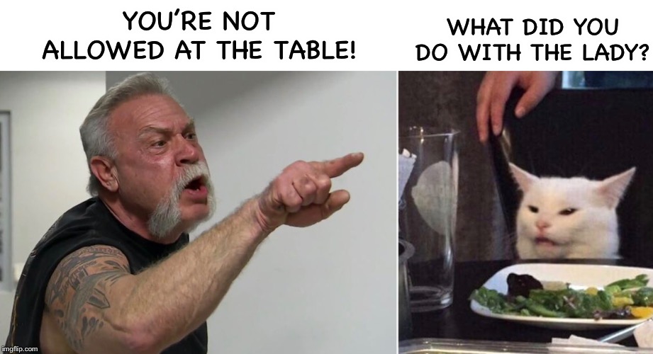 American chopper yelling at cat Imgflip