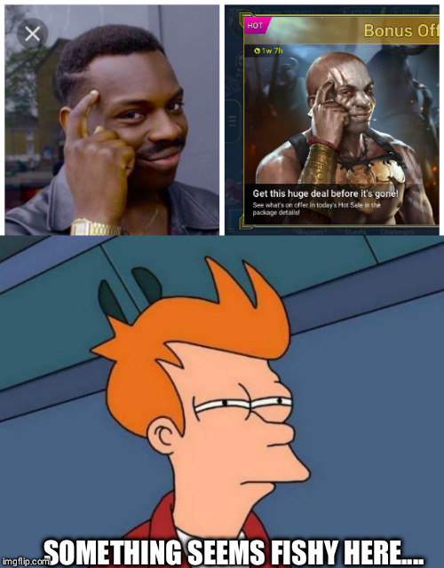 Image tagged in suspicious fry Imgflip