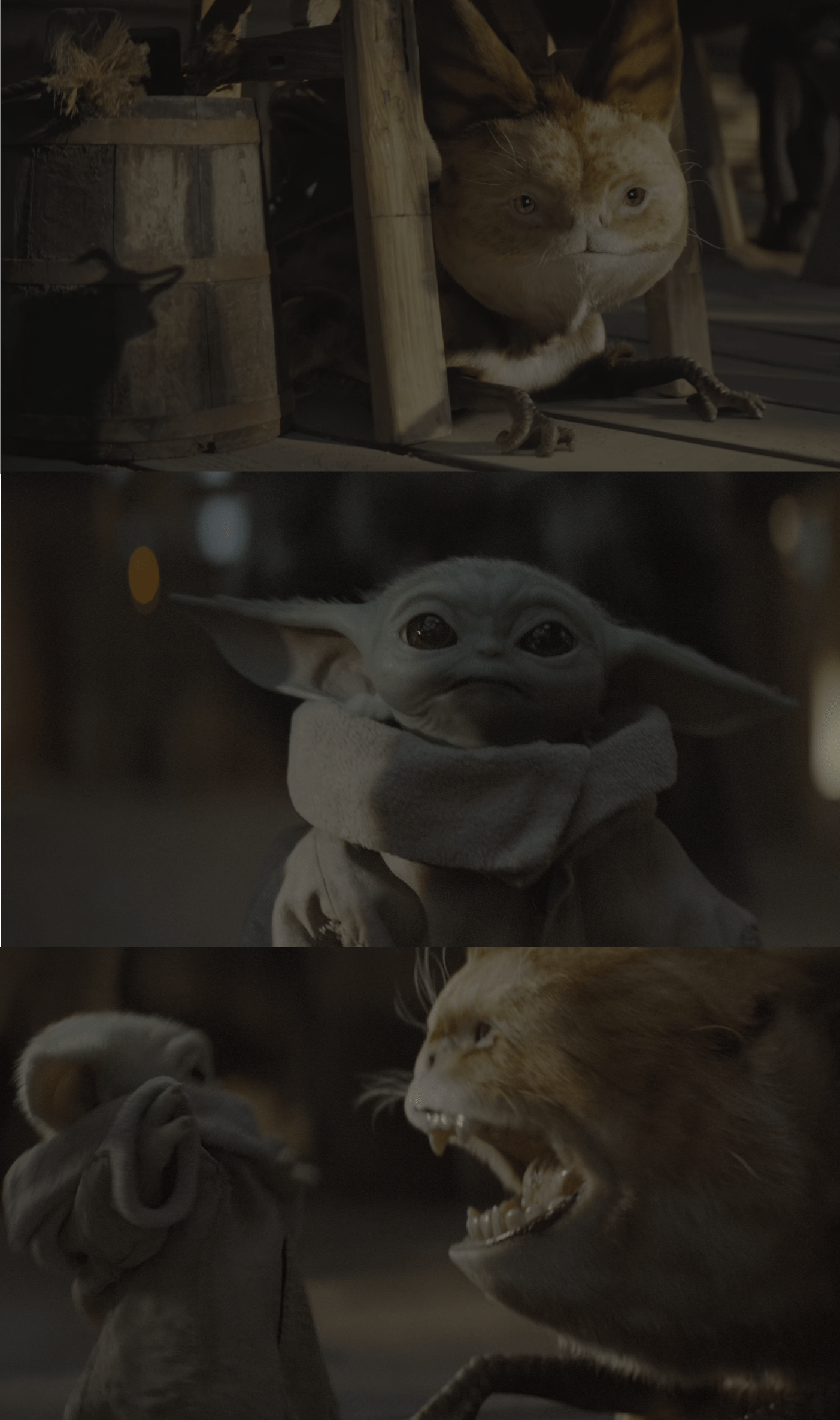 Scared baby yoda Blank Template Imgflip
