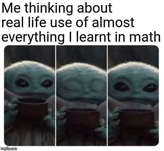 Baby Yoda drinking coffee Imgflip