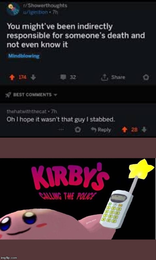 Kirbys Calling The Police Memes