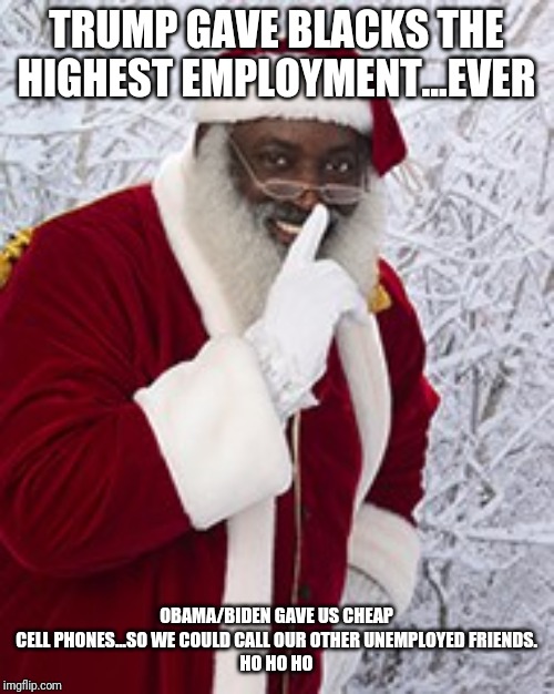 Black Santa Knows Whats Real Imgflip