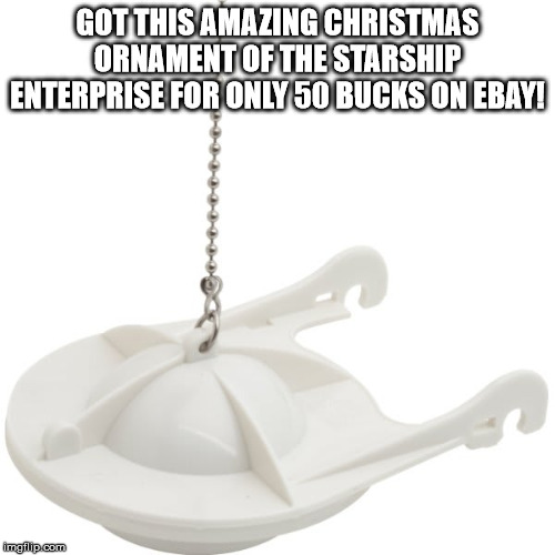 Image tagged in christmas,star trek,toilet humor Imgflip
