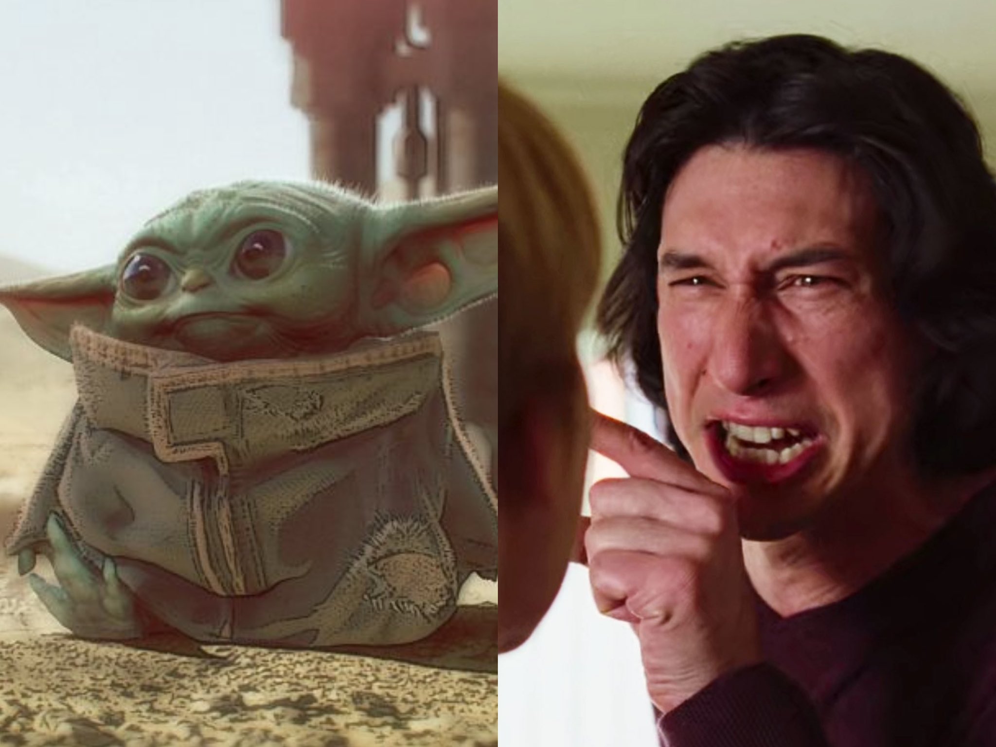 Baby Yoda Kylo Blank Template Imgflip