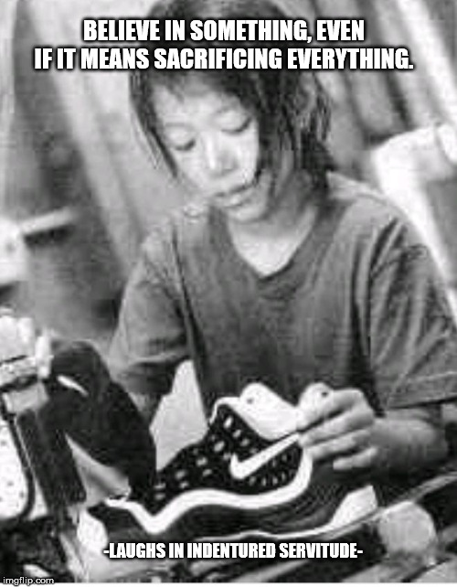 Nike slave labor Imgflip