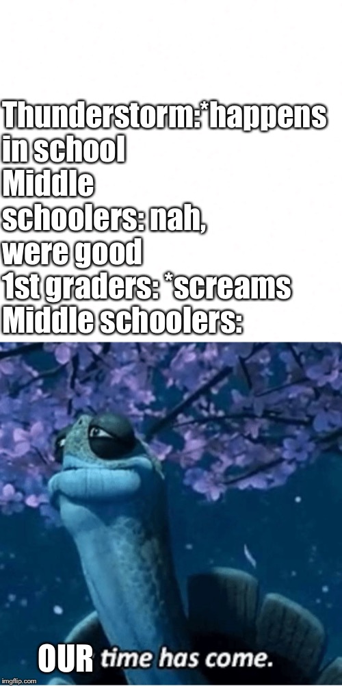Image tagged in my time has come Imgflip