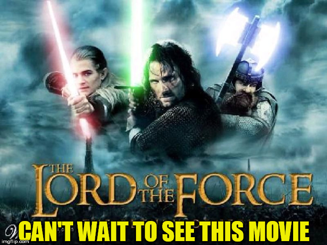 Image tagged in obi wan high ground,hobbit,obi wan kenobi,high ground