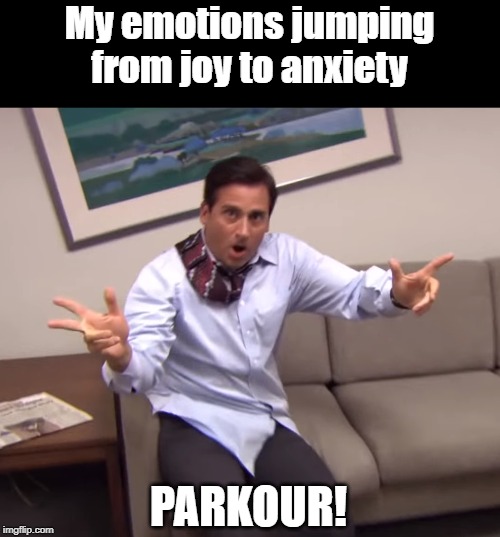 Image tagged in anxiety,emotions,the office,michael scott Imgflip