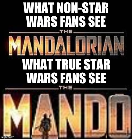 The Mandalorian vs. The Mando Imgflip