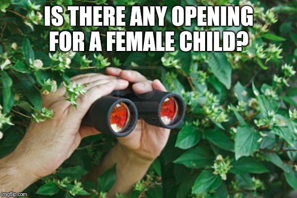 Creepy Guy in the bushes with Binoculars Imgflip