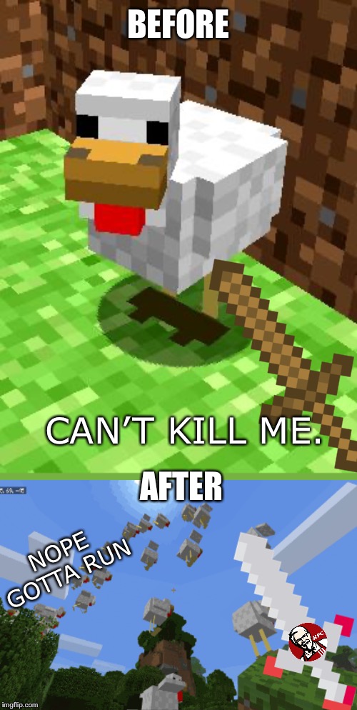 Minecraft Advice Chicken Imgflip