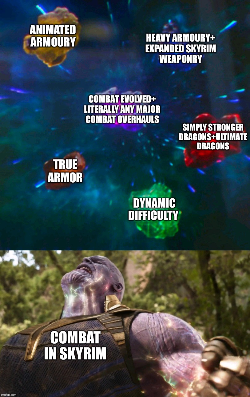 Skyrim combat mods Imgflip