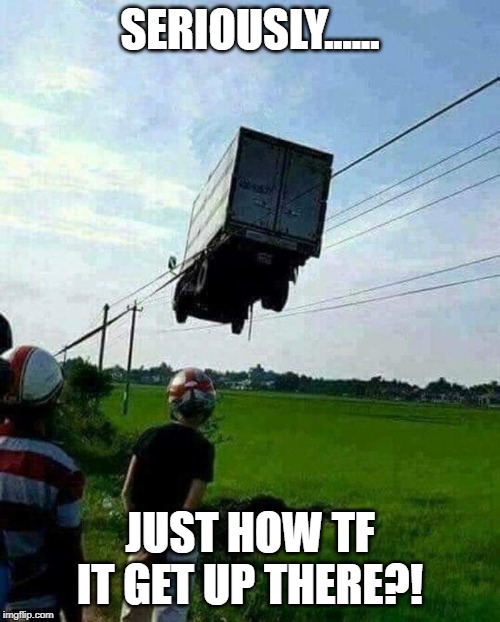 truck stuck Imgflip