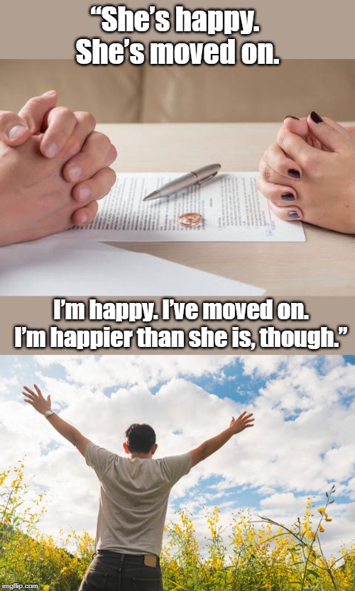On his divorce Imgflip
