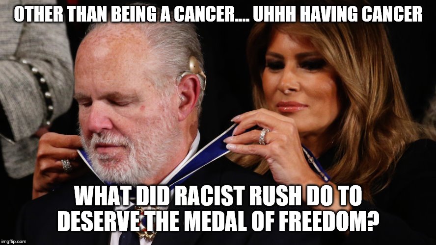 Rush Limbaugh and Freedom Imgflip