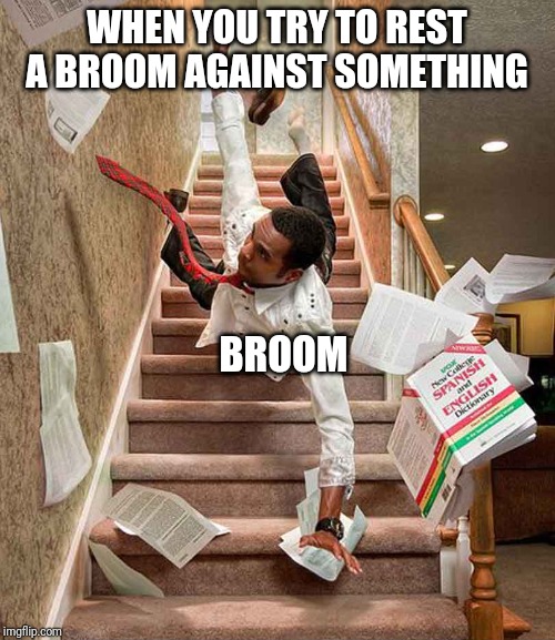 falling down stairs Imgflip