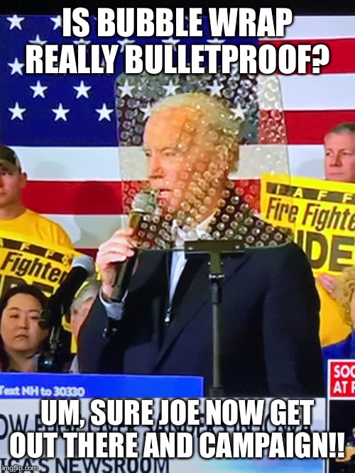 Biden and his security hit the campaign trail