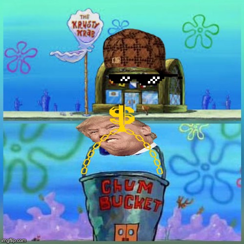 Krusty Krab Vs Chum Bucket Meme Imgflip