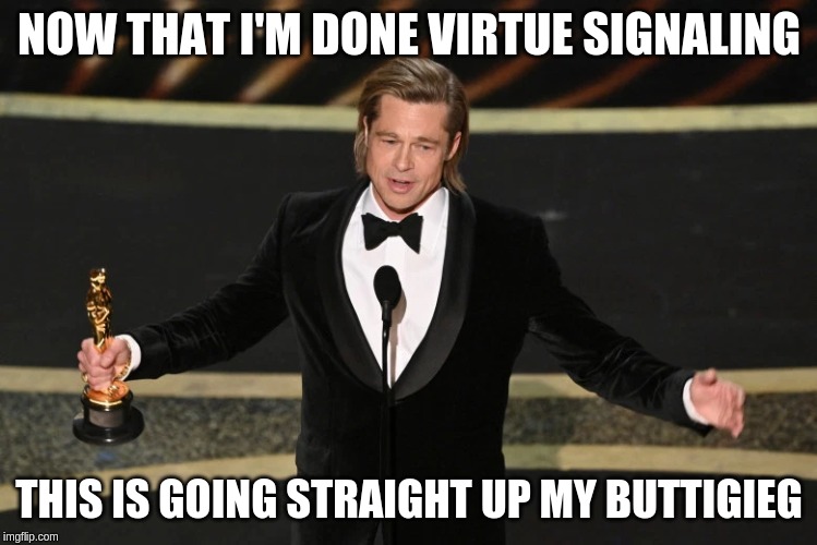 brad pitt oscars Imgflip