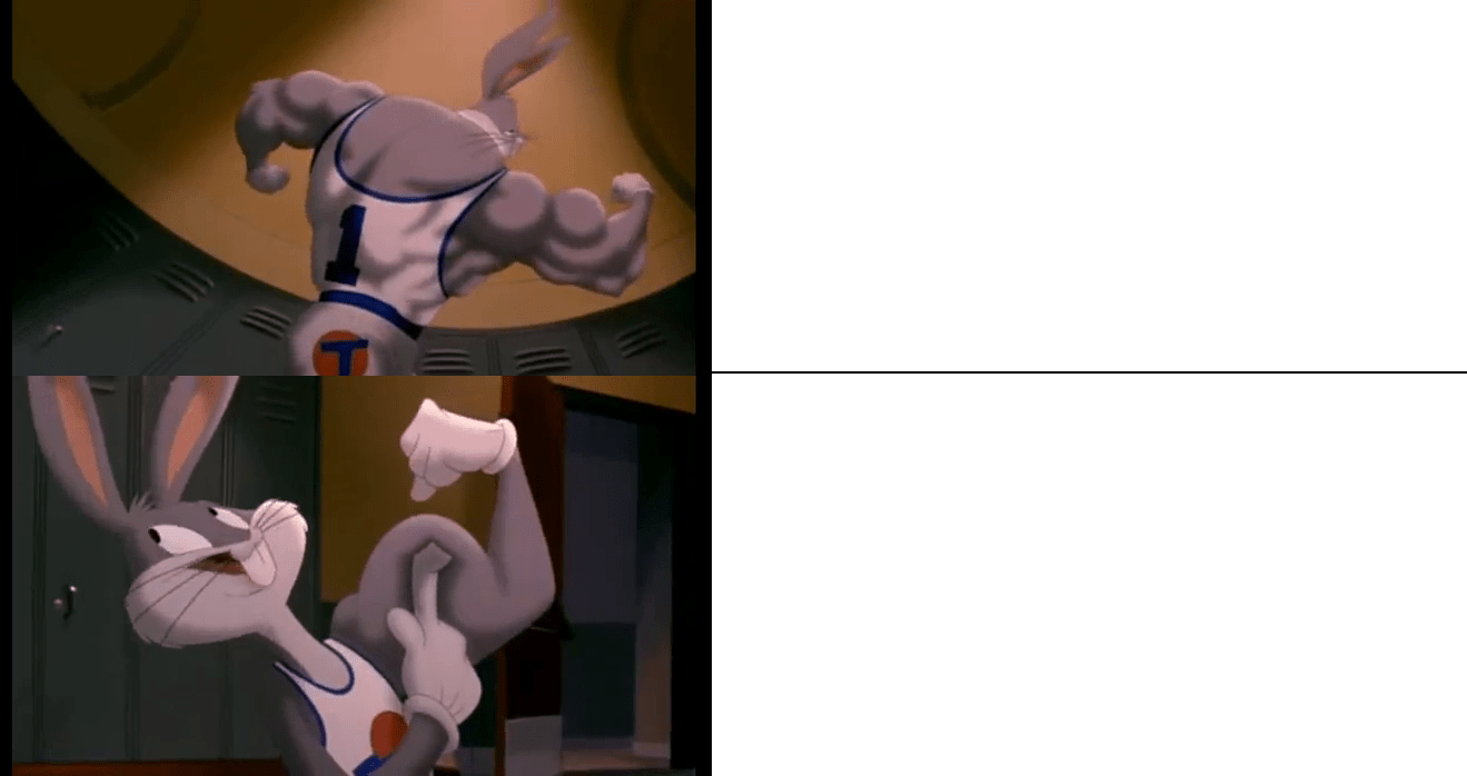 Bugs Bunny Muscles Blank Template Imgflip