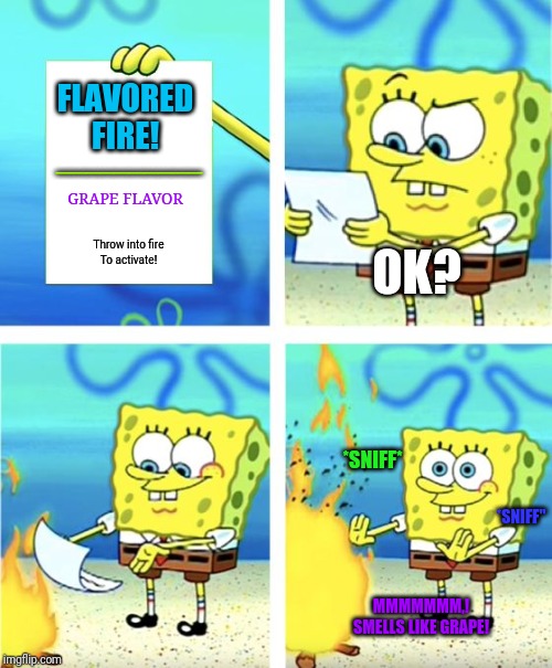 Spongebob Burning Paper Imgflip