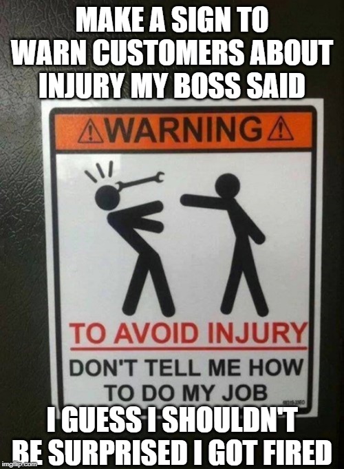 Funny Boss Signs
