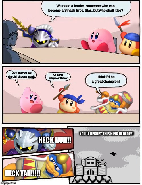 Kirby Characters/Smash meeting meme Imgflip