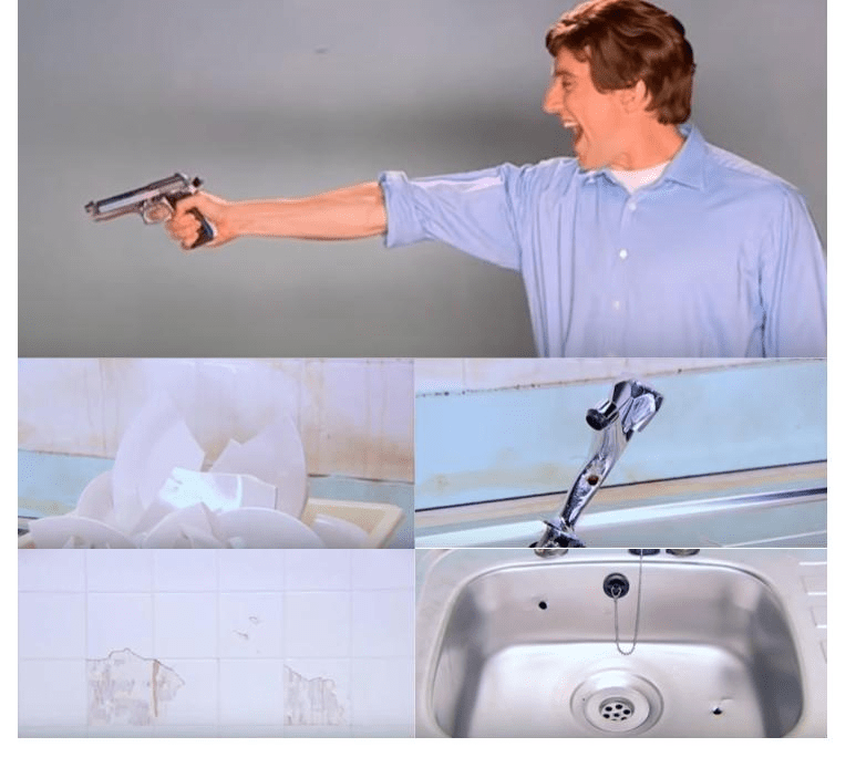 Kitchen gun destruction Memes Imgflip