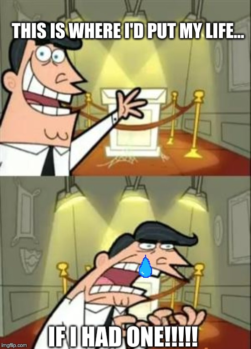 This Is Where I'd Put My Trophy If I Had One Meme Imgflip
