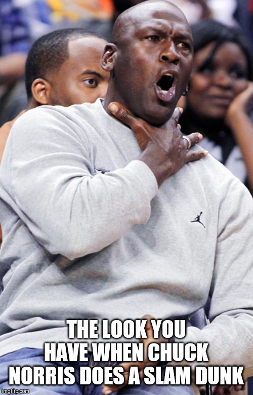 Chuck Norris slam dunk Imgflip